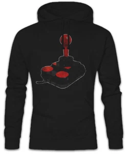 Arcade Joystick Hoodie Sweatshirt Fun Geek Nerd Gamer Gaming Computer Scientist - Picture 1 of 1