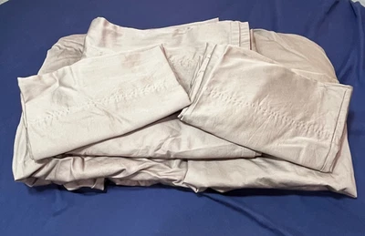 Sleep Number 300 Thread Count Size Split King Size Sheet Set Tan Taupe Cotton - Image 1 of 4