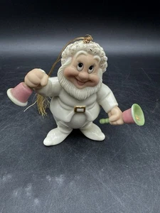 Lenox Snow White Dwarf Playing Bells Happy Holiday Showcase Ornament READ - Picture 1 of 7