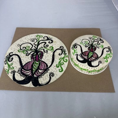 Vtg 1968 Thingie King Of Aphids Springbok 7" Circular Puzzle COMPLETE 9017 - Image 1 of 4