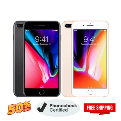 Apple iPhone 8 Plus 64GB Unlocked Verizon T-Mobile Gold Red Silver 4G - Image 1 of 4