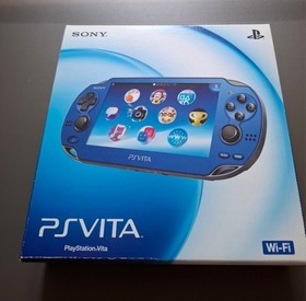 Sony PS Vita PCH-1000 Sapphire Blue OLED Console Near Mint 16GB Memory Boxed
