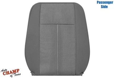 For 2007-2011 Dodge Dakota SLT- Passenger Lean Back Cloth Seat Cover Gray - Image 1 of 4
