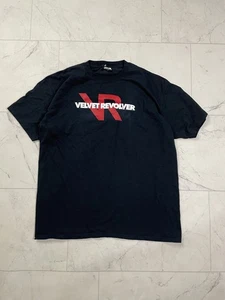 Camiseta de Concierto Terciopelo Banda XL Negra Rojo Blanco Logo - Imagen 1 de 9