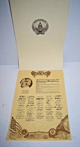 Programa de pergamino de recepción del gobernador inaugural del presidente Reagan 1981 b - Imagen 1 de 7