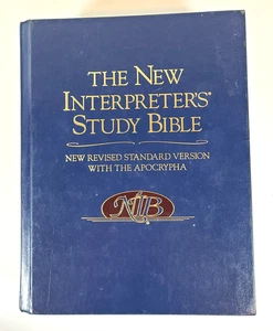 The  New Interpreter's Study Bible NRSV (With Apocrypha) ~  Blue Hardcover - Imagen 1 de 10
