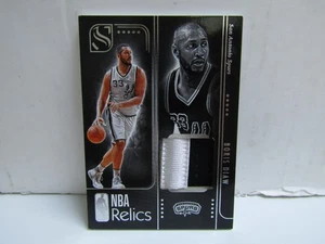 2024-25 Panini Silhouette Boris Diaw NBA Reliquias Juego Usado Parche Espuelas - Imagen 1 de 2