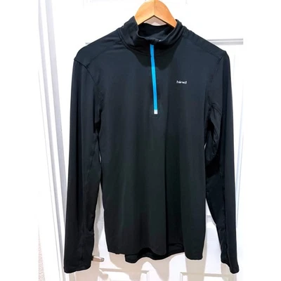 Pullover deportivo para correr manga larga negro 1/4 cremallera Hind para mujer talla S Foto 1 de 4