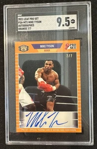 2021 Leaf Pro Set Mike Tyson Orange Auto #7/7 SGC 9.5 #PSA -MT1 Boxing - Picture 1 of 2