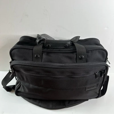 Briggs & Riley Double Expandable Companion Tote Black Carry-on Bag With Strap - Image 1 of 4