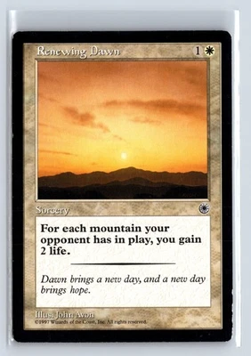 RENEWING DAWN – MTG Magic the Gathering Card – Portal – Uncommon - Image 1 of 4