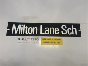 Milton Lane School - Plymouth Dartmouth Devon 267 Bus Destination Blind 31” Gift - Picture 1 of 10