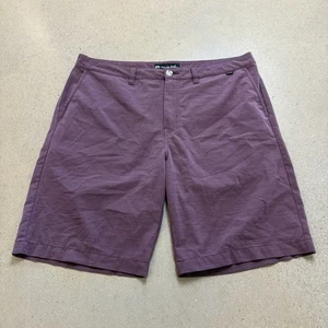 Travis Mathew Shorts Mens 36 Red Wanderlust Stretch Golf Lightweight - Picture 1 of 5