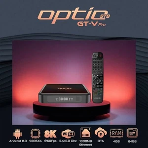 Optic GT-V PRO - Android TV Box | 4K UHD | Player App | 4GB/64GB - Picture 1 of 8