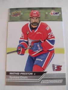 2023-24 Upper Deck CHL Star Rookies radiocontrol novato #363 Mathis Preston - Imagen 1 de 1