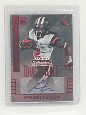 Steven Nelson 2015 Contenders Draft Picks - RED RC AUTO - Oregon State Beavers