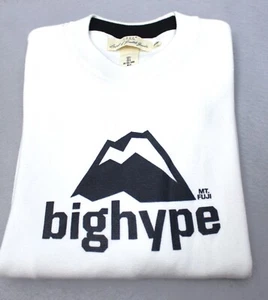H&M Men's Big Hype Mt. Fuji White Sweater Large Label of Graded Goods L.O.G.G. - Picture 1 of 5