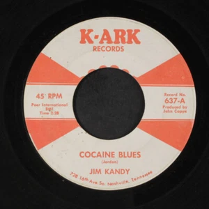 Jim Kandy: Kokain-Blues / Das einzige Mädchen für mich K-Ark Records 7" Single 45 1/min - Bild 1 von 2