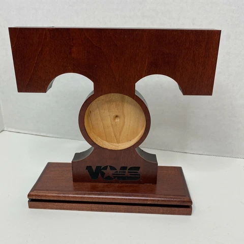 Tennessee Volunteers Vols Wooden Desk Clock Logo Frame Picture Display NCAA Logo Cover