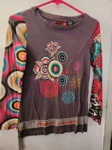 Dezigual Long Sleeve Top Girls Floral Design - Picture 1 of 4