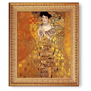 Die Dame in Gold von Gustav Klimt. Gerahmte Größe: 24,5 x 20,5 cm, Bildgröße: 20... - Bild 1 von 7