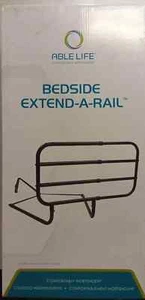 Able Life Bedside Extend-A-Rail, verstellbares Seniorenbett Sicherheitsgitter und Nachttisch S - Bild 1 von 4