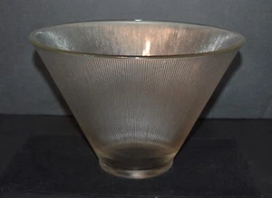 Tazón perforador de vidrio transparente acanalado Tazón para servir MCM Federal Norse - Imagen 1 de 8