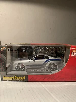 Import Racer Toyota Supra Dub City 1:24 Diecast Metal Jada Toys Silver NIB VHTF! - Image 1 of 4