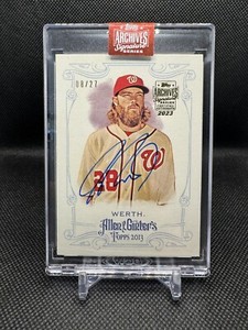 Jayson Werth Auto 8/27 2023 Topps Archives Signatures 2013 Allen Ginter Buyback