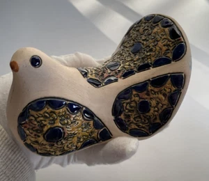 Rinconada Uruguay Bird Figure Signed Rosa Cazhur Dark Blue - Picture 1 of 8