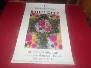 RAOUL DUFY 1985 BERNHEIM GALLERY EXHIBITION POSTER Rare! - Picture 1 of 9