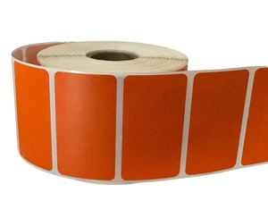 750 4”x 2" Direct Thermal Labels ORANGE Color coded Zebra Stickers (4 Rolls) - Picture 1 of 6