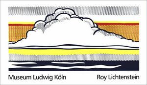 Roy LICHTENSTEIN Cloud and Sea Silkscreen Pop Art Print 27-1/2 x 47