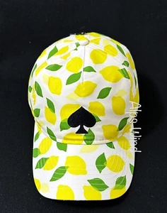 Kate Spade New York Lemon Toss Baseball Cap Hat New - Picture 1 of 7