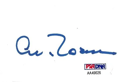 Al Rosen Signed Cut Index Card PSA/DNA COA 1948 Indians Baseball Autograph MVP - Image 1 of 4