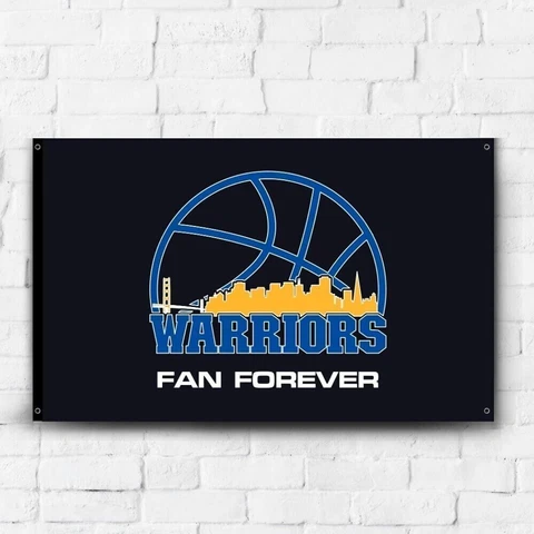 Golden State Warrior 3x5 ft Flag NBA Basketball Champions Gift Banner Wall Decor Cover