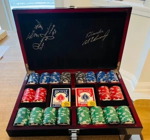 Indy 500 Winners Al Unser Jr. and Buddy Lazier signed Texas Hold'em Set - Picture 1 of 4