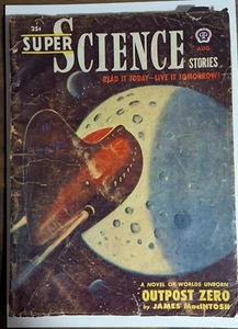 Super Science Stories Aug 1951 Vol 8 #3 PULP Leo Moray Cvr GD/VG Space Moon - Picture 1 of 3