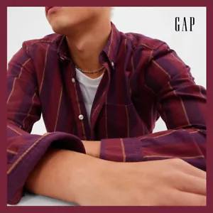 Neu mit Etikett - GAP klassisches Oxford-Hemd für Herren Standard Passform, Fal mehrere Streifen, XL - $ 54 - Bild 1 von 3
