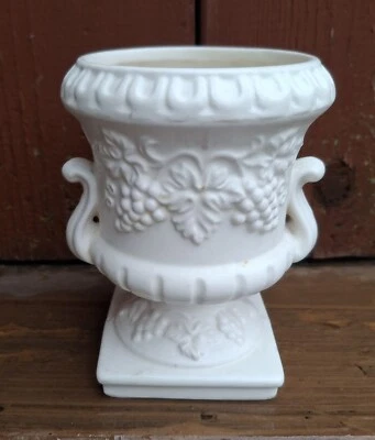 Vintage French Neoclassical Style Cast Faux Stone Planter/Jardiniere/Vase 4.5"H - Image 1 of 4