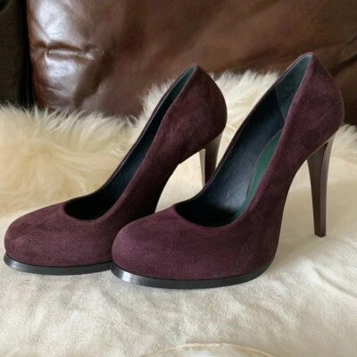 JIL SANDER PURPLE SUEDE HIGH HEELS PUMPS SIZE 37 Foto 1 de 4
