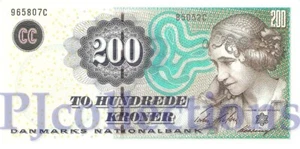 DÄNEMARK 200 KRONER 2005 PICK 62d UNC - Bild 1 von 2