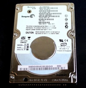 Disco duro Seagate Momentus 40 GB, interno, 5400 rpm, 6,35 cm (2,5 pulgadas) (ST9408114A) - Imagen 1 de 1