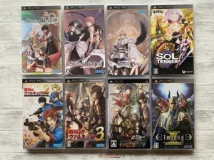 SONY PSP Shining Hearts Blade Ark Valkyria Sol Trigger Dragoner's Aria Elminage - Picture 1 of 18