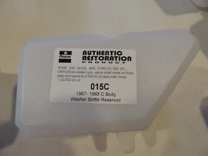 New Windshield Washer Reservoir 1967-1968  Plymouth Fury - Picture 1 of 3