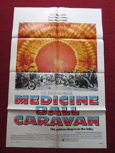 MEDICINE BALL CARAVAN FOLDED US ONE SHEET POSTER TOM DONAHUE ALICE COOPER 1971 - Imagen 1 de 9