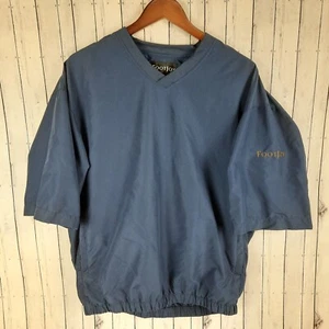 Chaqueta cortavientos Footjoy para hombre talla mediana pulóver manga corta golf azul FJ  - Imagen 1 de 6