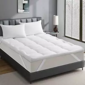 Peace Nest 4" Down Alternative Mattress Topper Pillow Top Machine Wash - Picture 1 of 17