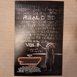 Guardiani della Galassia Vol. 3 Rocket Promo 17x11 Poster MCU - Foto 1 di 2