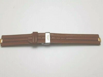 RARA CORREA DE PIEL DE BECERRO LONGINES CONQUEST MARRÓN DE 18 MM + DESPLIEGUE FIRMADO #7414 Foto 1 de 4